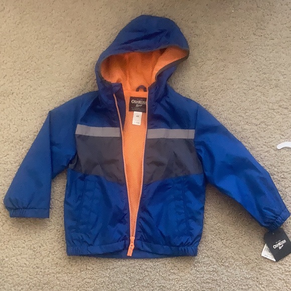 Oshkosh windbreaker new with tags. Size 4/5T - Picture 2 of 6